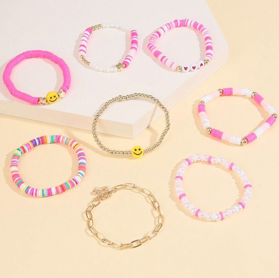 Smiley Colorful Fun Bracelet Set - Twinkle Twinkle Little One
