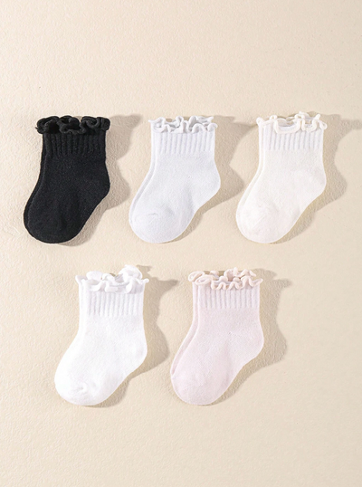 Floral Cuff Baby Socks - Twinkle Twinkle Little One