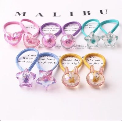 Iridescent Hair Elastic 10 Piece Box Set - Twinkle Twinkle Little One