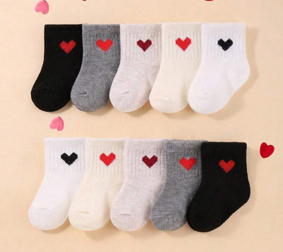 Baby Heart Crew Socks - Twinkle Twinkle Little One