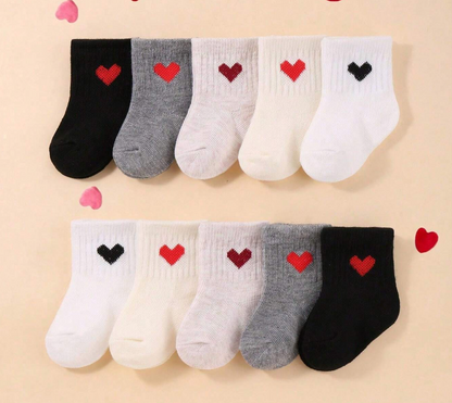 Baby Heart Crew Socks - Twinkle Twinkle Little One