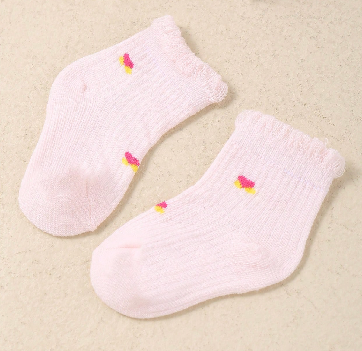 Lace Edge Cuff Baby Socks - Twinkle Twinkle Little One