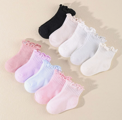 Floral Cuff Baby Socks - Twinkle Twinkle Little One