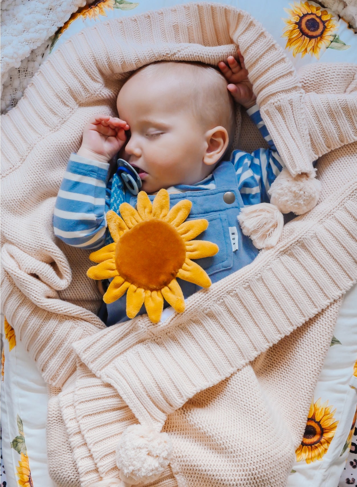 Scrunchie Sunflower with Crinkle - Twinkle Twinkle Little One