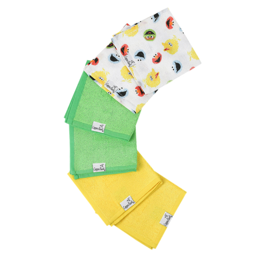 Ultra Soft 6 Pack Washcloths - Sesame Scribbles - Twinkle Twinkle Little One