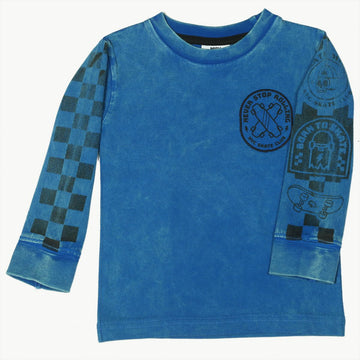 Skate Patch Enzyme Long Sleeve Tee - Twinkle Twinkle Little One