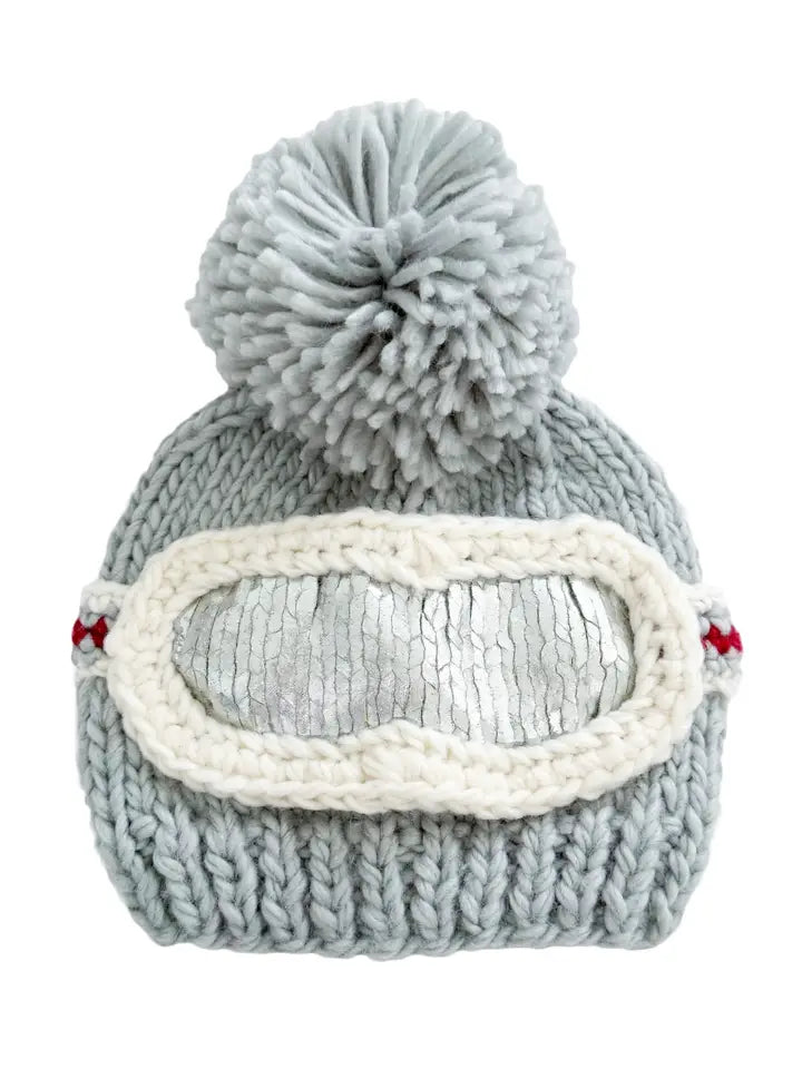 Ski Goggles Knit Hat - Bowie Grey