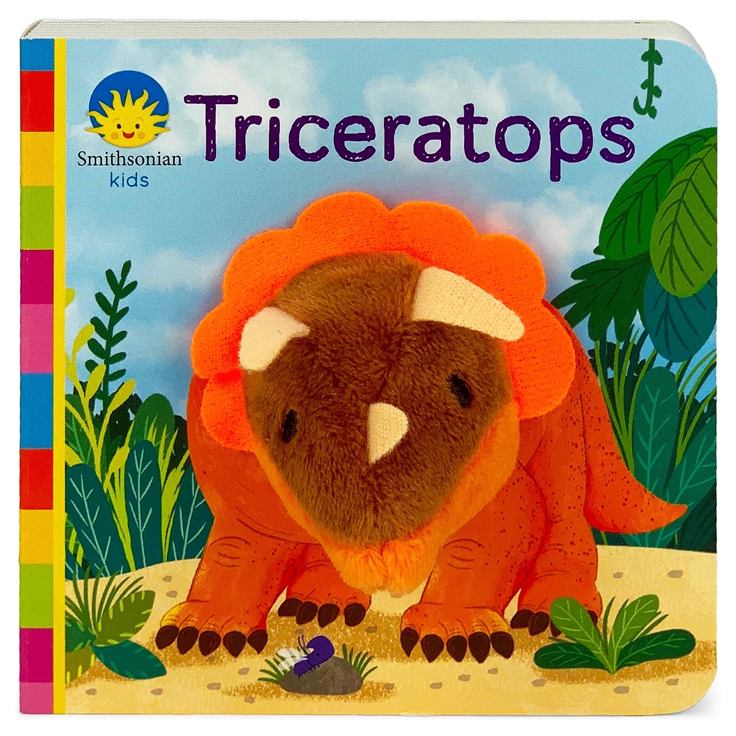 Smithsonian Kids Triceratops Finger Puppet Book - Twinkle Twinkle Little One