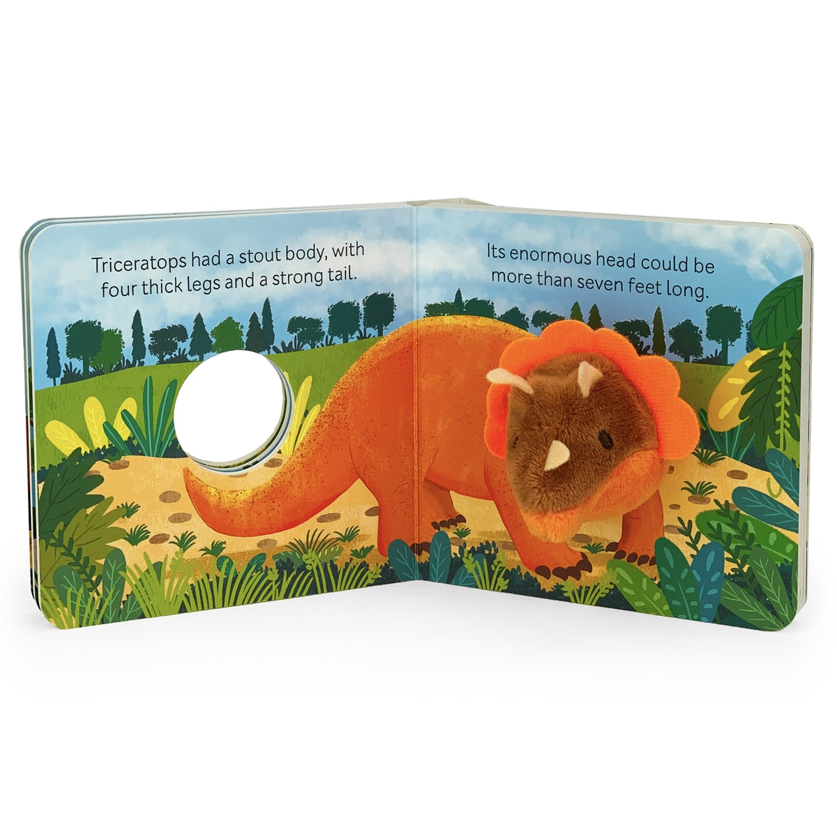 Smithsonian Kids Triceratops Finger Puppet Book - Twinkle Twinkle Little One