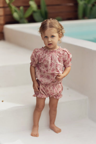 Smocked Floral Girl's Set - Twinkle Twinkle Little One