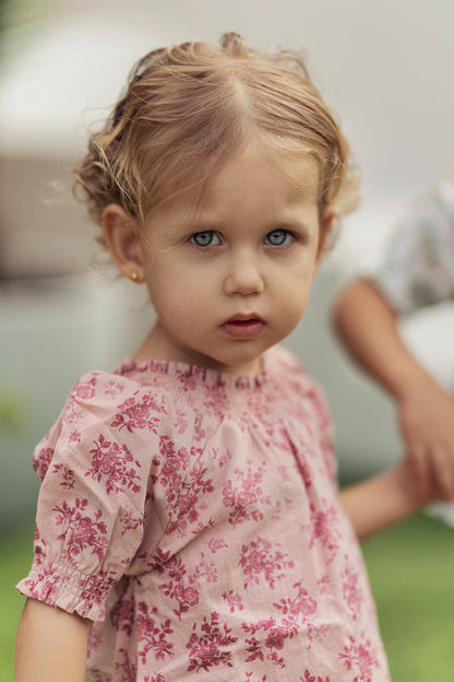 Smocked Floral Girl's Set - Twinkle Twinkle Little One