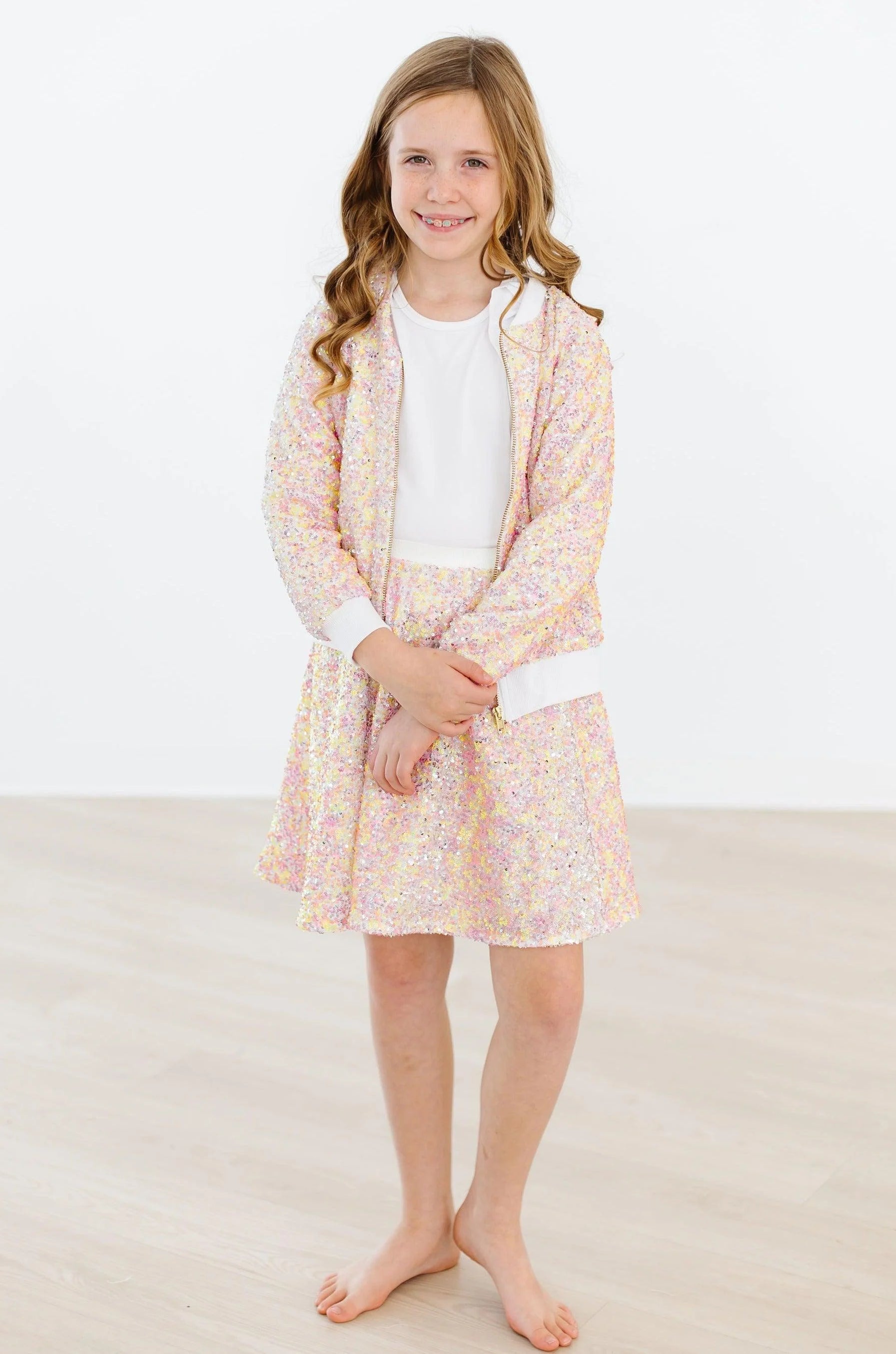 Spring Rainbow Sequin Jacket - Twinkle Twinkle Little One