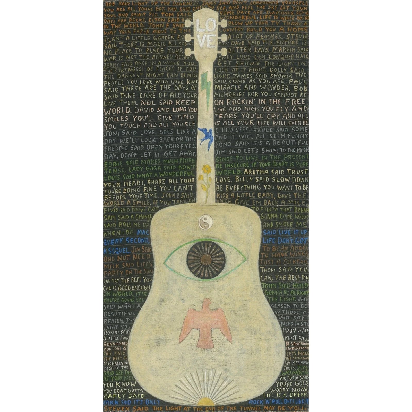Sugarboo Designs Vertical Guitar Legends #2 Art Print - Twinkle Twinkle Little One