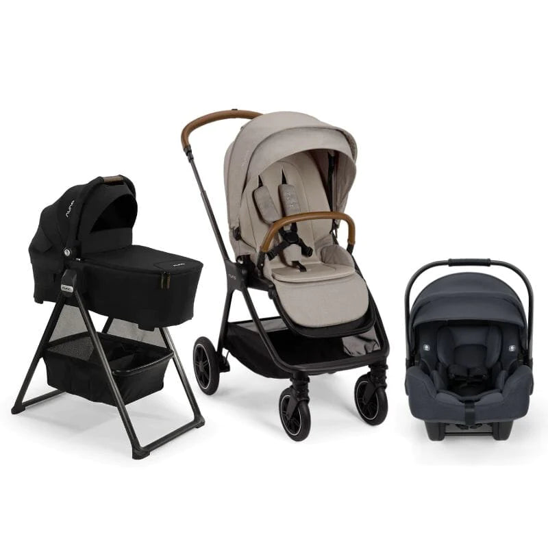 Nuna TRIV Next Bundle - Stroller, LYTL Bassinet + Stand, and PIPA RX Infant Car Seat - Twinkle Twinkle Little One