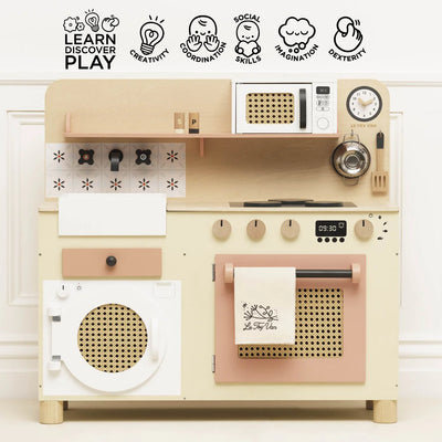 Family Size Wooden Play Kitchen