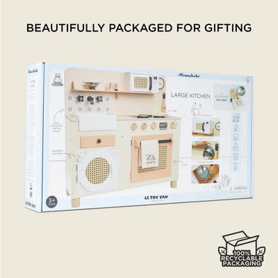 Family Size Wooden Play Kitchen