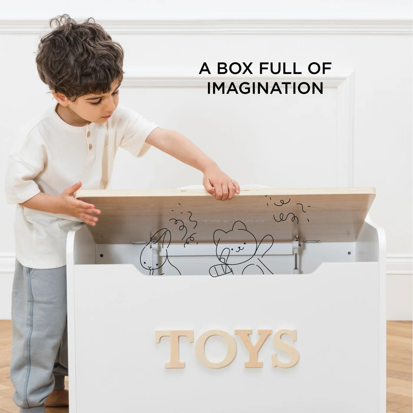 Classic Wooden Toy Chest