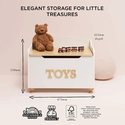 Classic Wooden Toy Chest