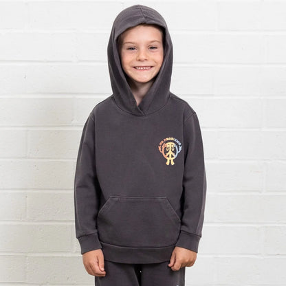 Tiny Whales No Problemo Hoodie - Mineral Black - Twinkle Twinkle Little One