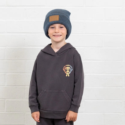 Tiny Whales No Problemo Hoodie - Mineral Black - Twinkle Twinkle Little One