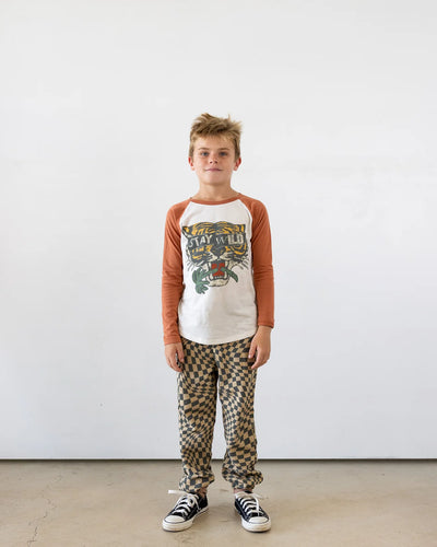 Tiny Whales Stay Wild Raglan Long Sleeve T-Shirt - Twinkle Twinkle Little One