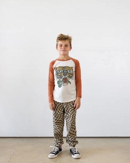 Tiny Whales Stay Wild Raglan Long Sleeve T-Shirt - Twinkle Twinkle Little One