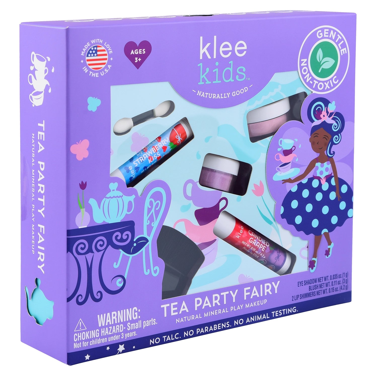 Tea Party Fairy - Klee Kids Natural Mineral Play Makeup Kit - Twinkle Twinkle Little One