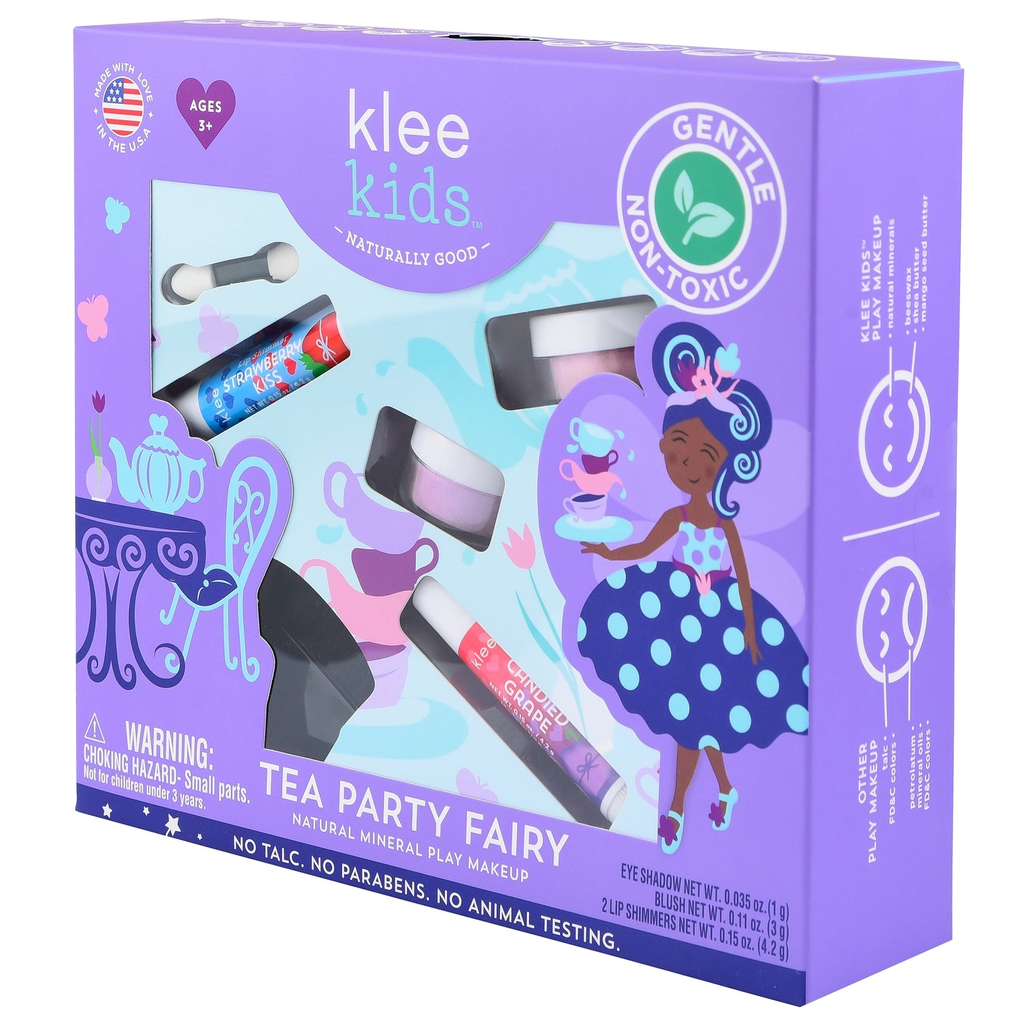 Tea Party Fairy - Klee Kids Natural Mineral Play Makeup Kit - Twinkle Twinkle Little One