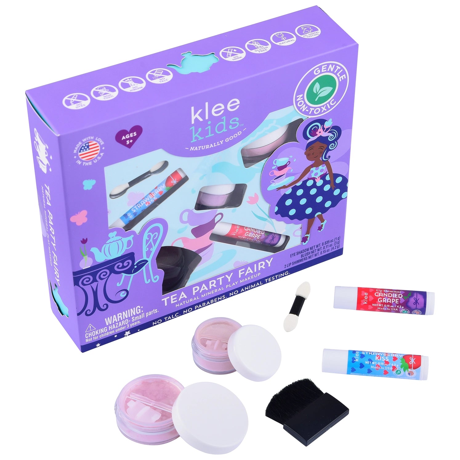Tea Party Fairy - Klee Kids Natural Mineral Play Makeup Kit - Twinkle Twinkle Little One