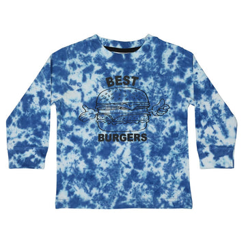 Tie Dye Long Sleeve Burger Tee - Twinkle Twinkle Little One