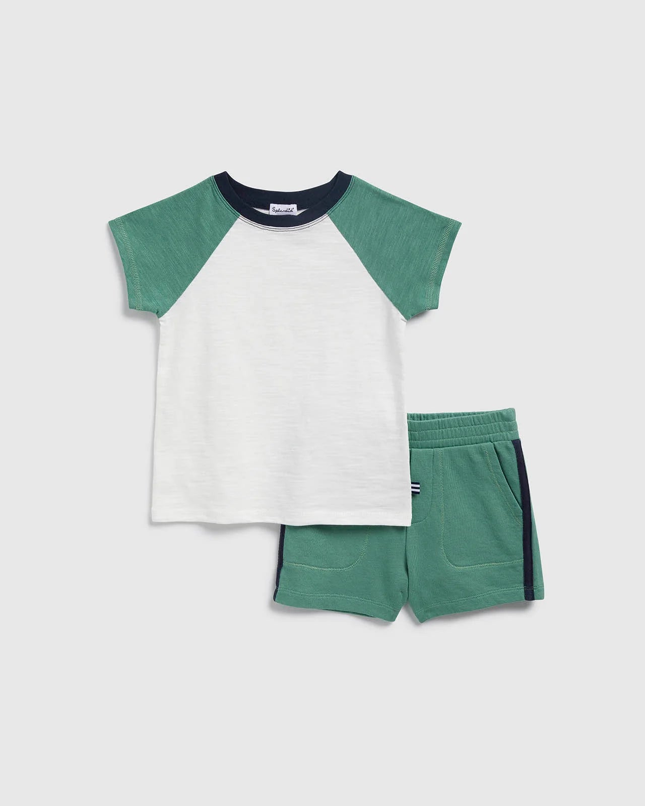 Toddler Boy Oasis Two Tone Short Sleeve Tee Set