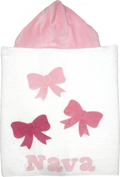 Triple Bows Hooded Towel