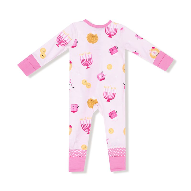 Hanukkah Pink 2 Way Zipper Romper - Twinkle Twinkle Little One