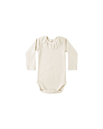 Ruﬄe Collar Bodysuit || Natural - Twinkle Twinkle Little One