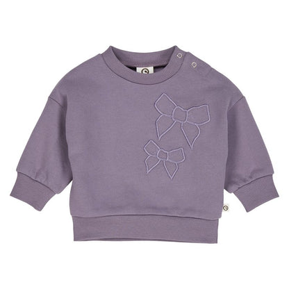 Bow Sweatshirt - Lilac Fog - Twinkle Twinkle Little One