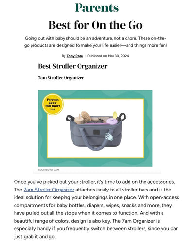 7 A.M. Enfant Romy Stroller Organizer - Benji - Twinkle Twinkle Little One