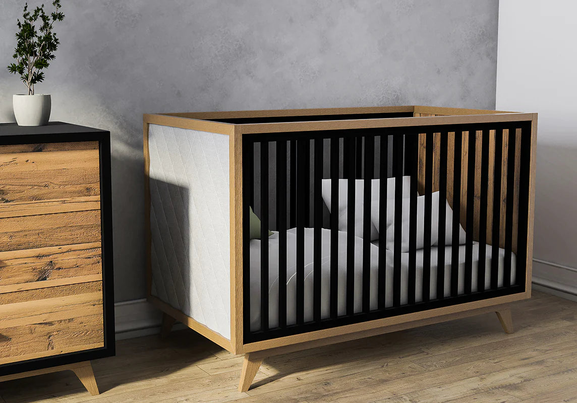 Romina Uptown Classic Crib with Tufted Panels - Twinkle Twinkle Little One