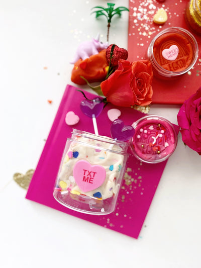 Valentine Candy Hearts Mini Dough To Go - Twinkle Twinkle Little One