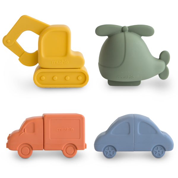 Vehicles Mold Free Bath Play Set - 4 Pack - Twinkle Twinkle Little One