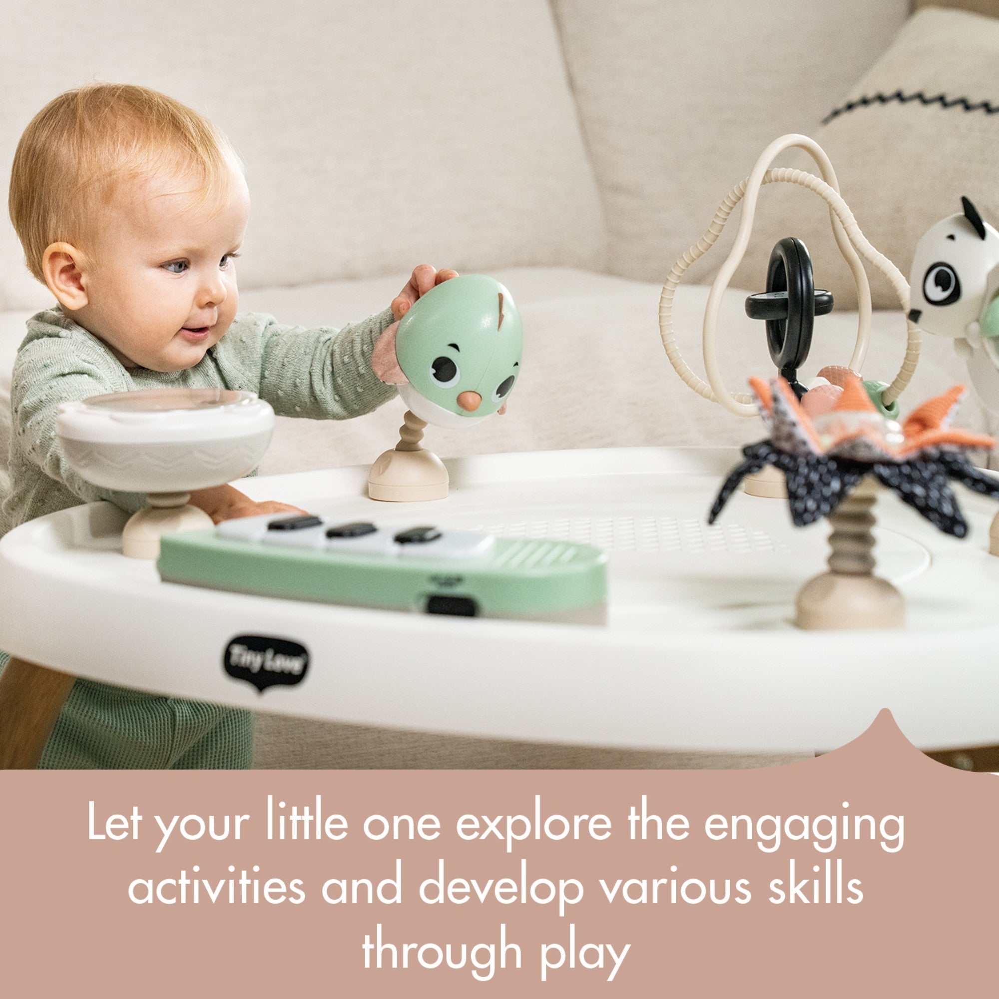 Tiny Love 5-in-1 Black & White Stationary Activity Center - Twinkle Twinkle Little One