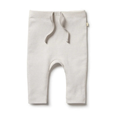 Organic Stripe Rib Long Sleeved Top & Legging Set - Oatmeal - Twinkle Twinkle Little One