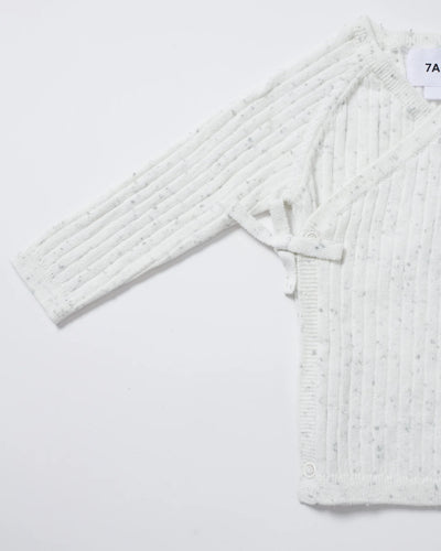 Ribbed Cotton Wrap Top & Leggings - Seashell - Twinkle Twinkle Little One