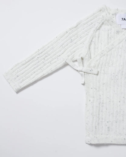 Ribbed Cotton Wrap Top & Leggings - Seashell - Twinkle Twinkle Little One