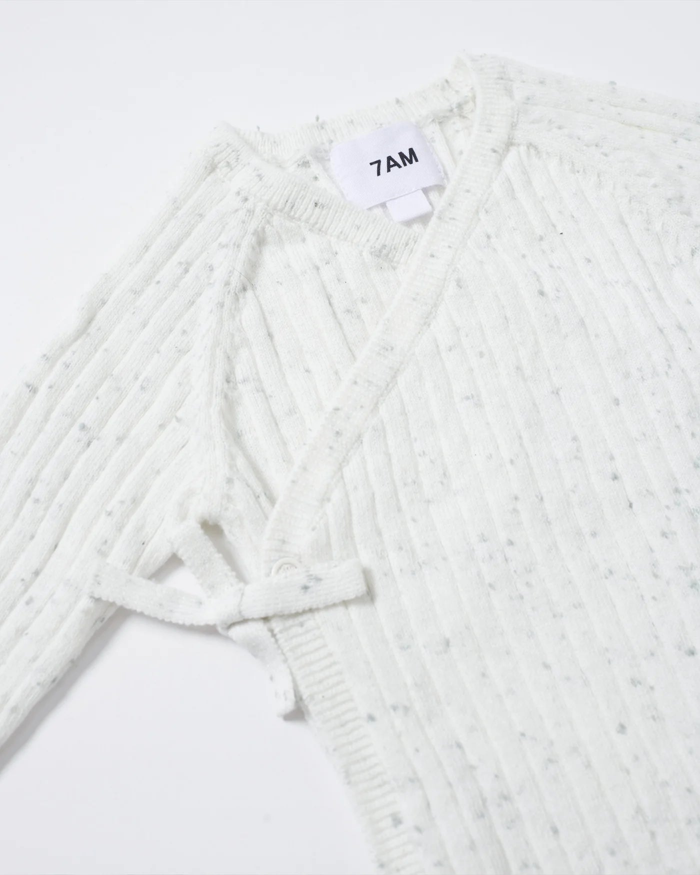 Ribbed Cotton Wrap Top & Leggings - Seashell - Twinkle Twinkle Little One