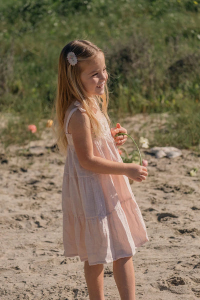 Crochet Dress in Pink Bouquet