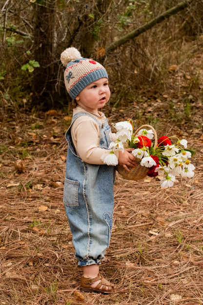 Patchwork Heart Overalls - Denim - Twinkle Twinkle Little One