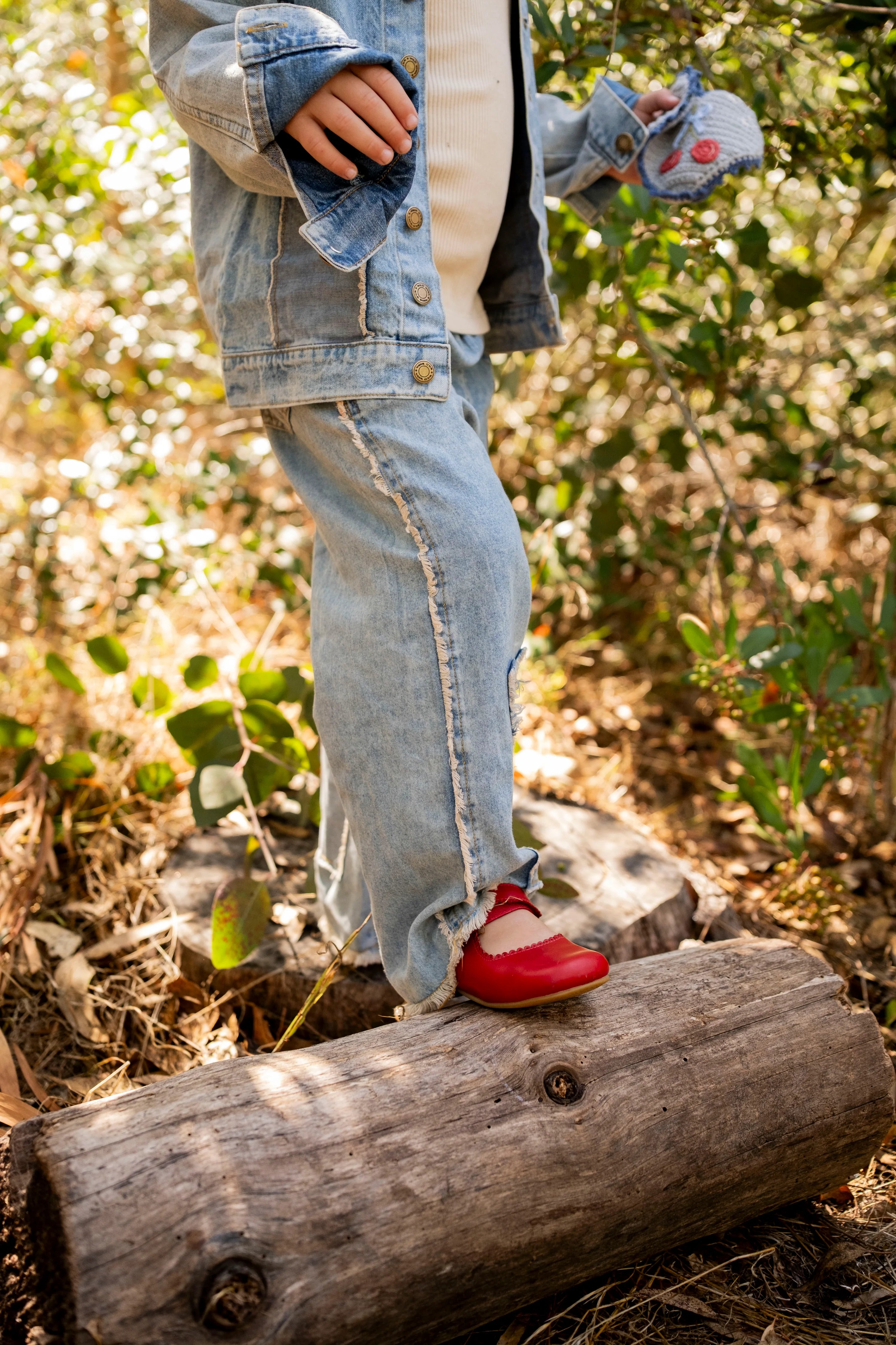 Patchwork Heart Pants - Denim - Twinkle Twinkle Little One