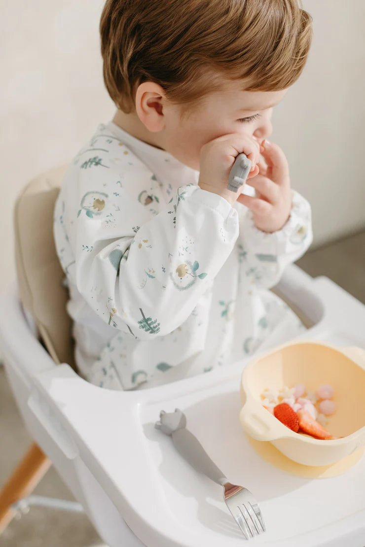 Long Sleeve Waterproof Bib - Hedgehog - Twinkle Twinkle Little One