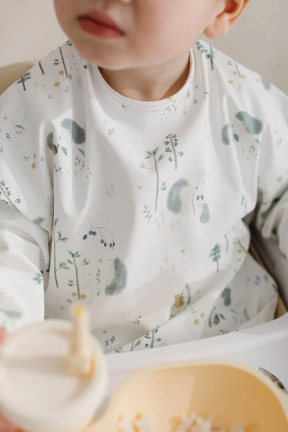 Long Sleeve Waterproof Bib - Hedgehog - Twinkle Twinkle Little One