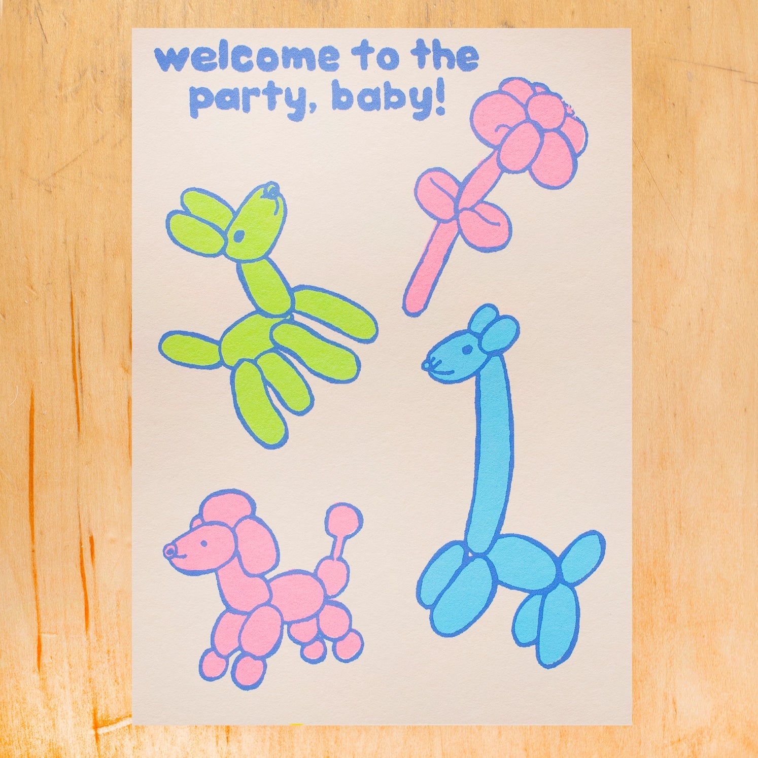 Welcome To the Party, Baby Greeting Card - Twinkle Twinkle Little One